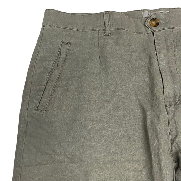 Lindbergh Large Mens Shorts Linen Blend Grey Baggy Baggy Style: 30-54014 Pockets - Picture 6 of 15